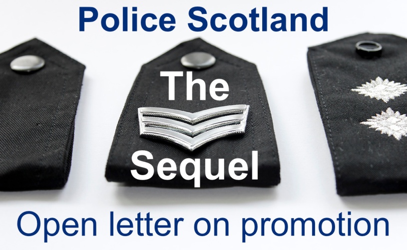Police Scotland Promotion letter